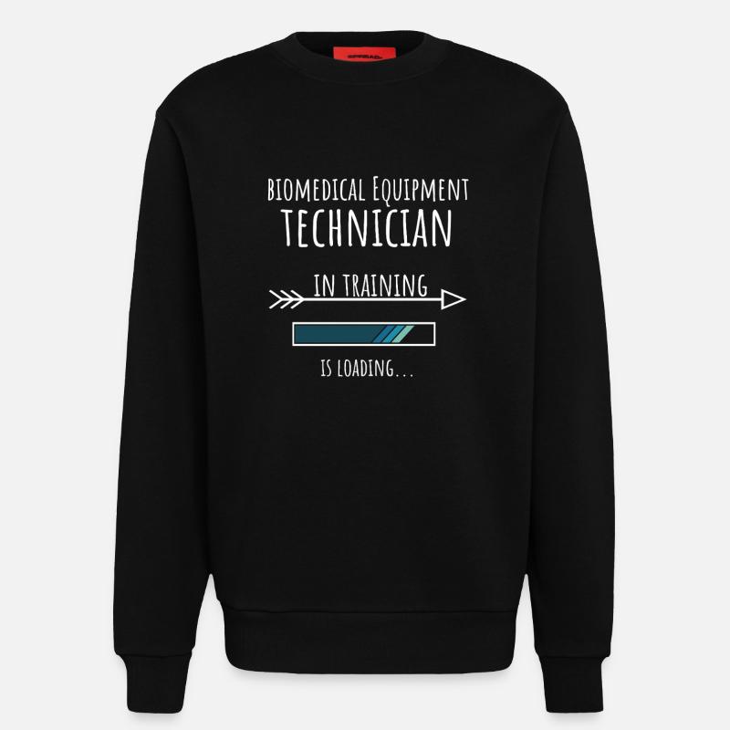 Geschenk Beruf Ausbildung Medizintechnik-Techniker - Sweatshirt - made by SPREAD  - SOLID BLACK