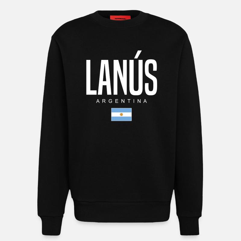 Lanús Argentinien Argentinier - Sweatshirt - made by SPREAD - SOLID BLACK