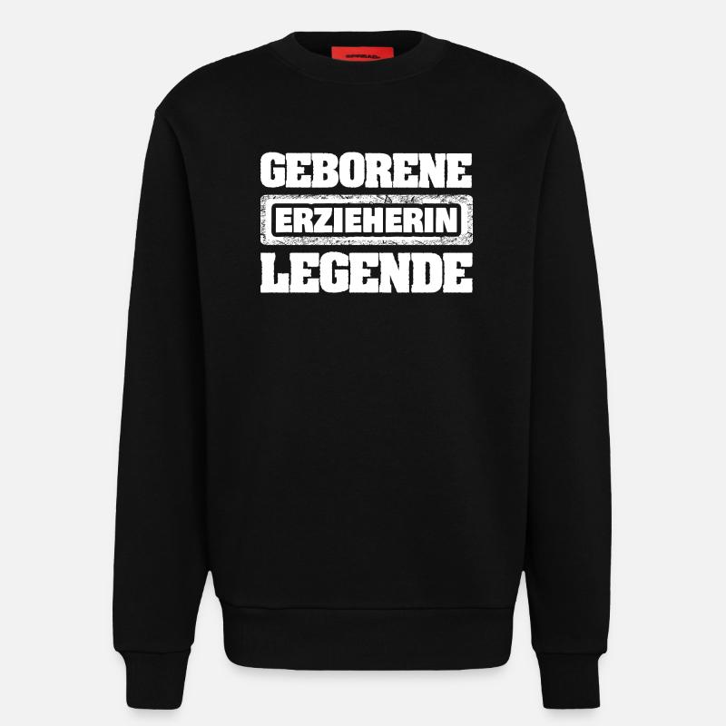 Profession: Educator - Sweatshirt - made by SPREAD  - SOLID BLACK
