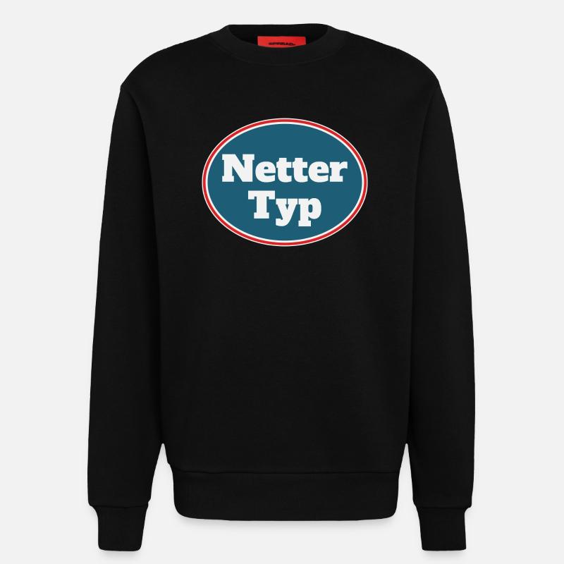 Netter Typ - Sweatshirt - made by SPREAD  - SOLID BLACK