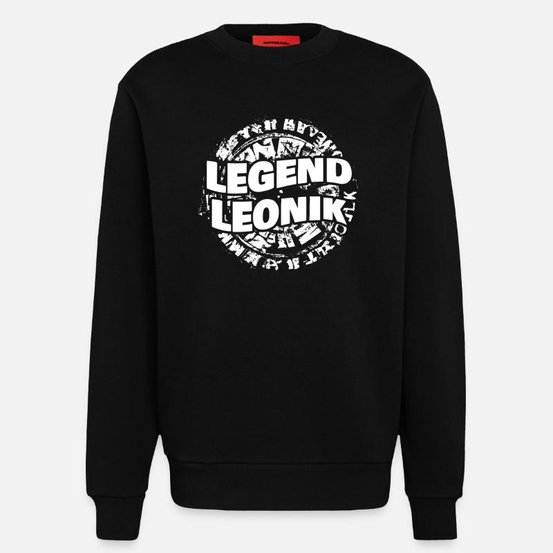 Mann Leonik - Sweatshirt - made by SPREAD - SOLID BLACK