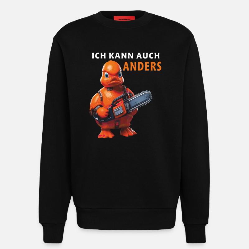 ICH KANN AUCH ANDERS - Sweatshirt - made by SPREAD  - SOLID BLACK