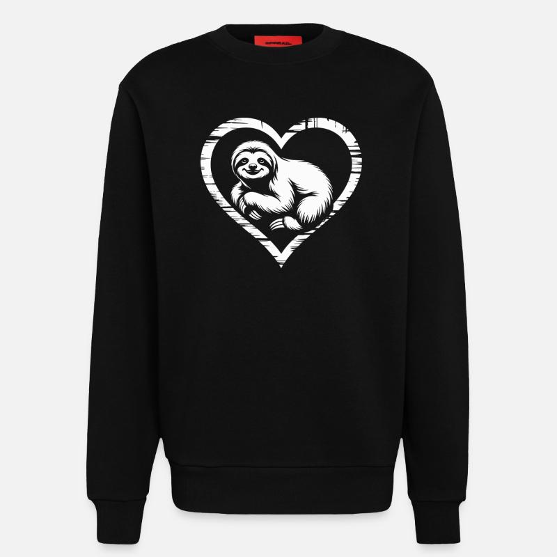 Faultier - Sweatshirt - made by SPREAD  - SOLID BLACK