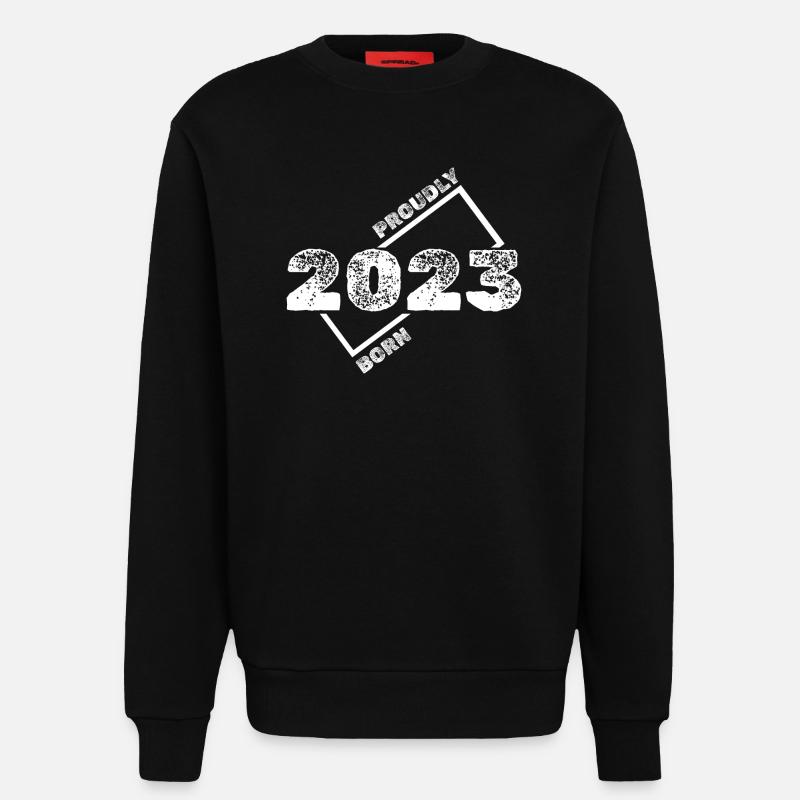 Geschenkidee 2023 - Sweatshirt - made by SPREAD  - SOLID BLACK