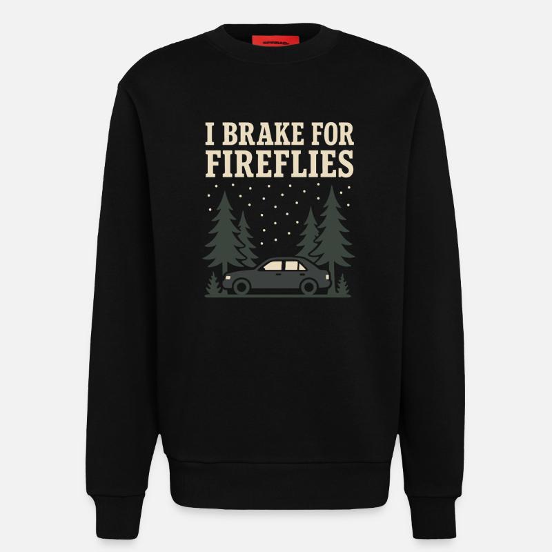 Firefly Summer Night Glow Bug Nostalgic - Sweatshirt - made by SPREAD  - SOLID BLACK