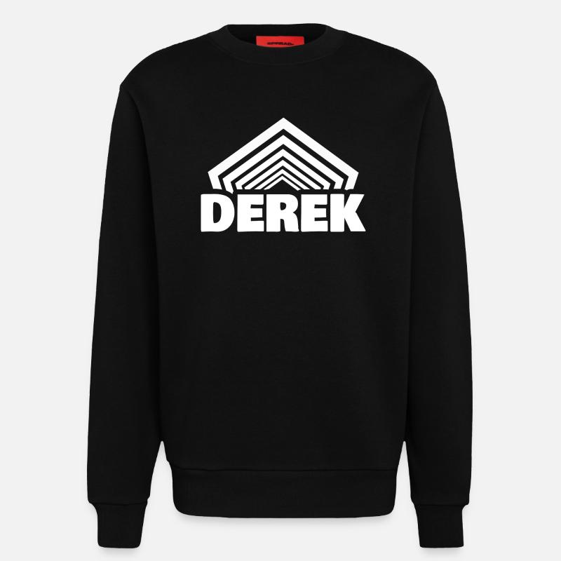 Gift for Derek - Sweatshirt - made by SPREAD  - SOLID BLACK