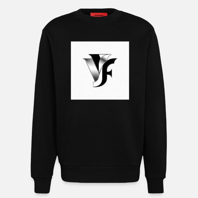 VF Monogramm Metallisch - Sweatshirt - made by SPREAD  - SOLID BLACK