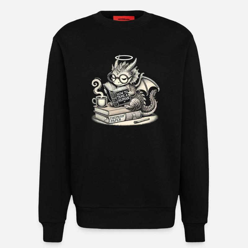 Wie man einen Menschen zähmt - Sweatshirt - made by SPREAD  - SOLID BLACK