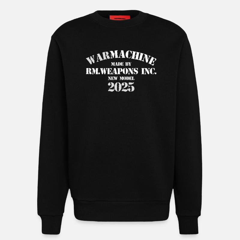 Modèle War Machine 2025 - Sweat bio décontracté fabriqué en UE - SOLID BLACK