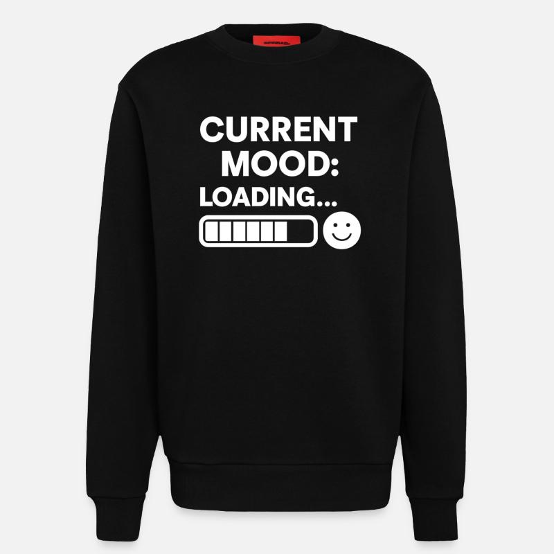 Current Mood Loading - Sweatshirt - made by SPREAD  - SOLID BLACK
