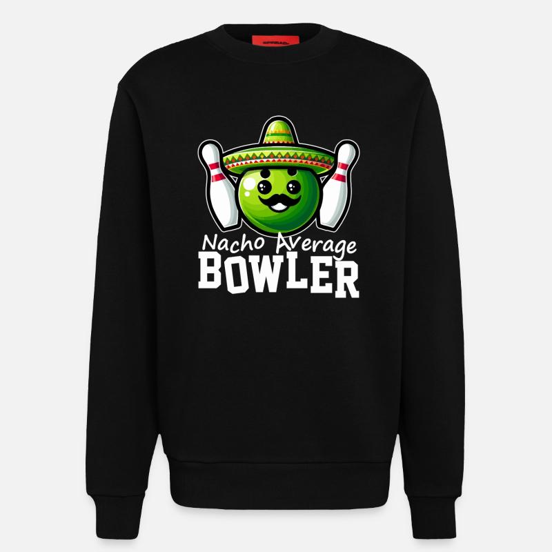 Nacho Durchschnittlicher Bowler - Sweatshirt - made by SPREAD  - SOLID BLACK