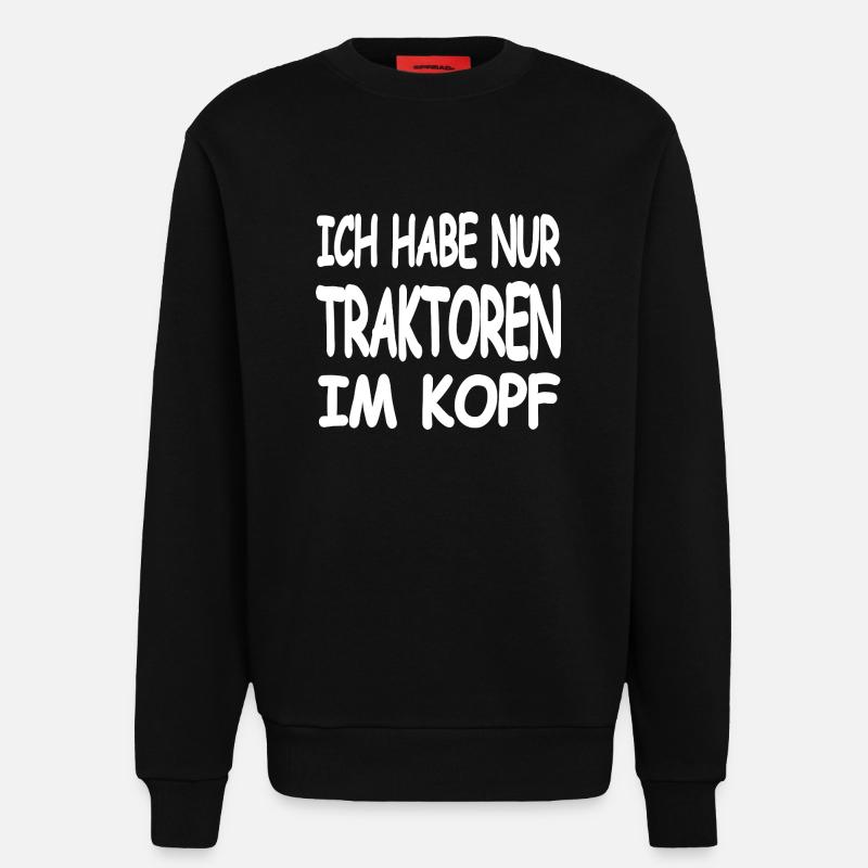 Traktor - Sweatshirt - made by SPREAD - SOLID BLACK