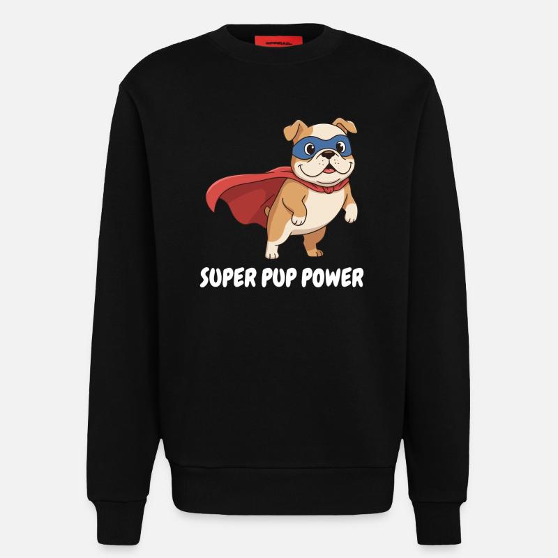 Superhelden Hund Cape - Sweatshirt - made by SPREAD  - SOLID BLACK