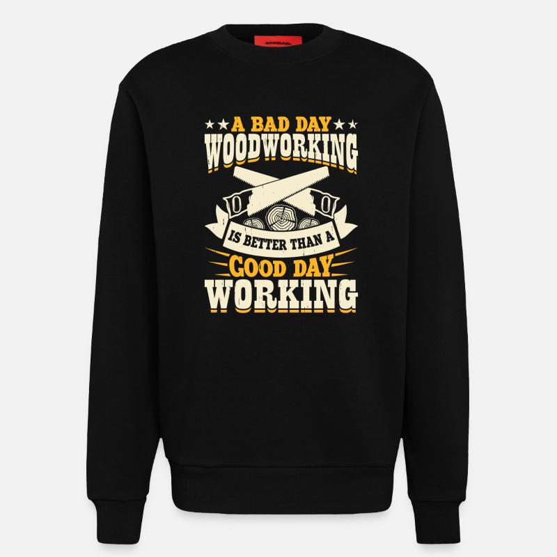 Baumpfleger Holzarbeiter Waldarbeiter Geschenk - Sweatshirt - made by SPREAD  - SOLID BLACK