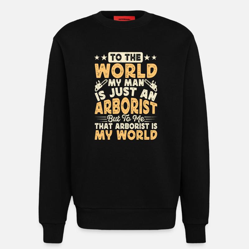 Baumpfleger Holzarbeiter Waldarbeiter Geschenk - Sweatshirt - made by SPREAD  - SOLID BLACK