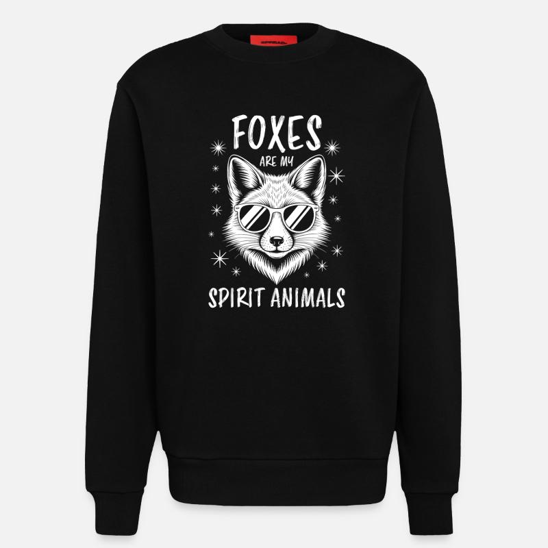 Fuchs Spruch Lustiges Fuchs Geschenk - Sweatshirt - made by SPREAD  - SOLID BLACK