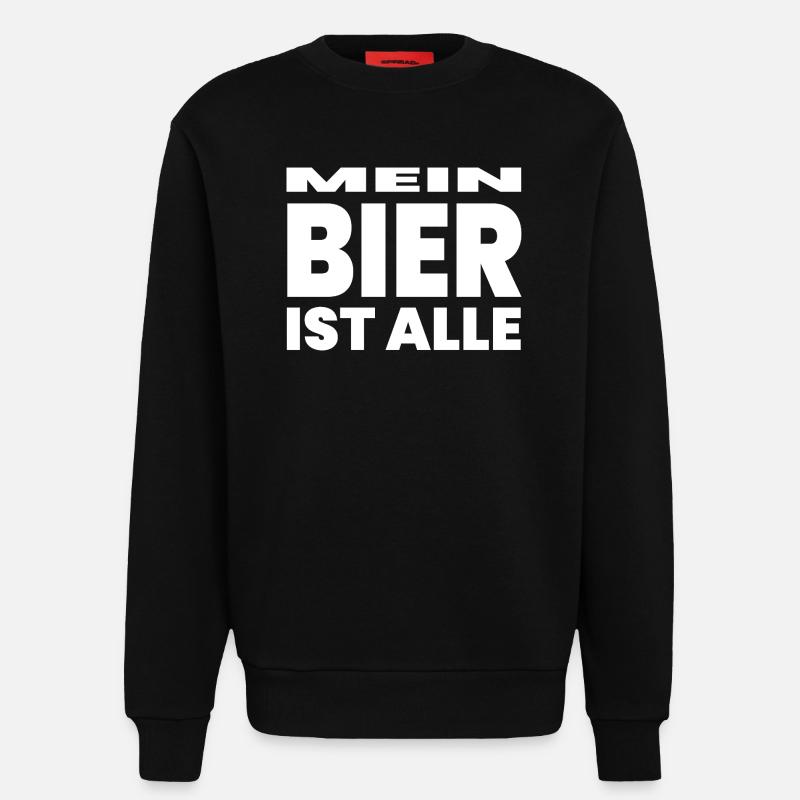 Bier - Sweatshirt - made by SPREAD  - SOLID BLACK