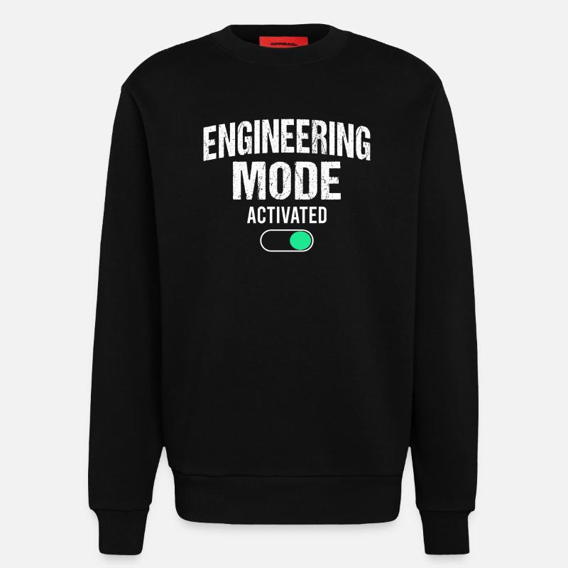 Mechanical Engineering Mechanical Engineer - Sweatshirt - made by SPREAD  - SOLID BLACK