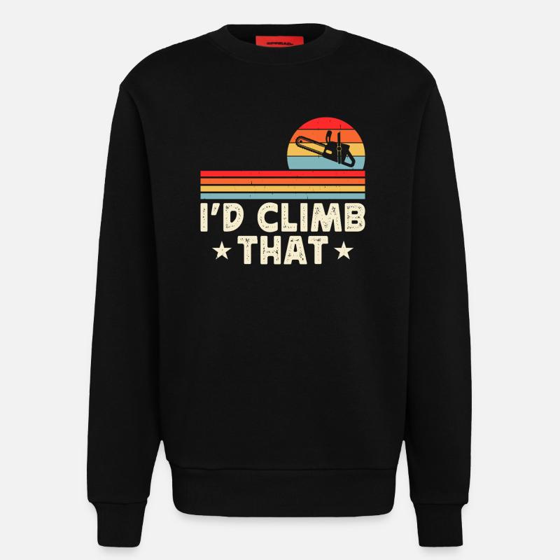 Baumpfleger Holzarbeiter Waldarbeiter Geschenk - Sweatshirt - made by SPREAD  - SOLID BLACK