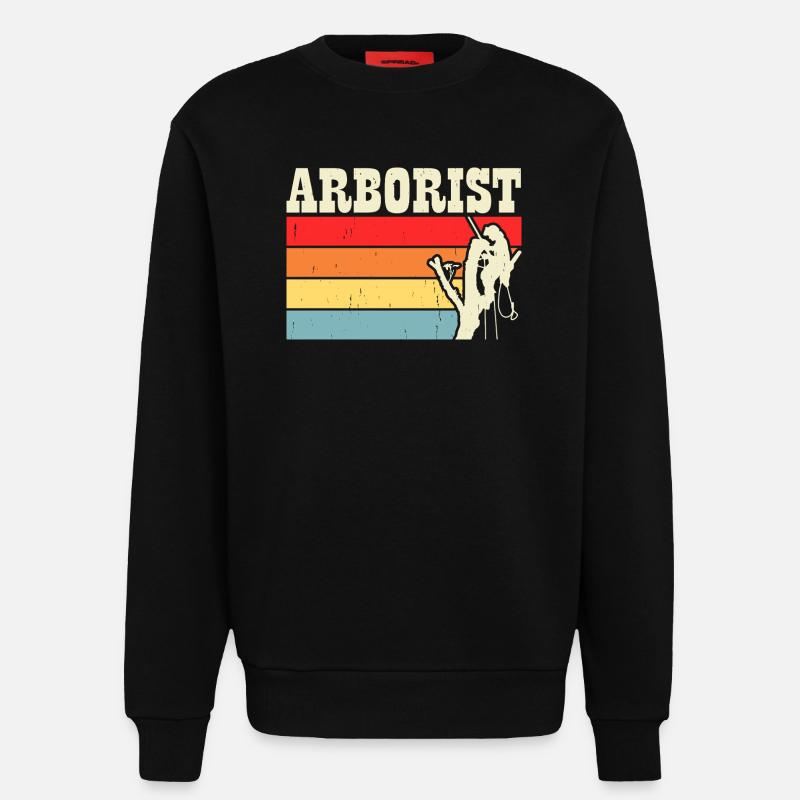 Baumpfleger Holzarbeiter Waldarbeiter Geschenk - Sweatshirt - made by SPREAD  - SOLID BLACK