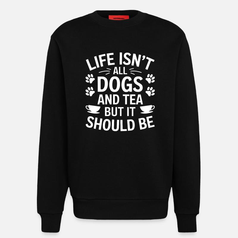 Tee Spruch Hunde Lustiges Tee Geschenk - Sweatshirt - made by SPREAD - SOLID BLACK