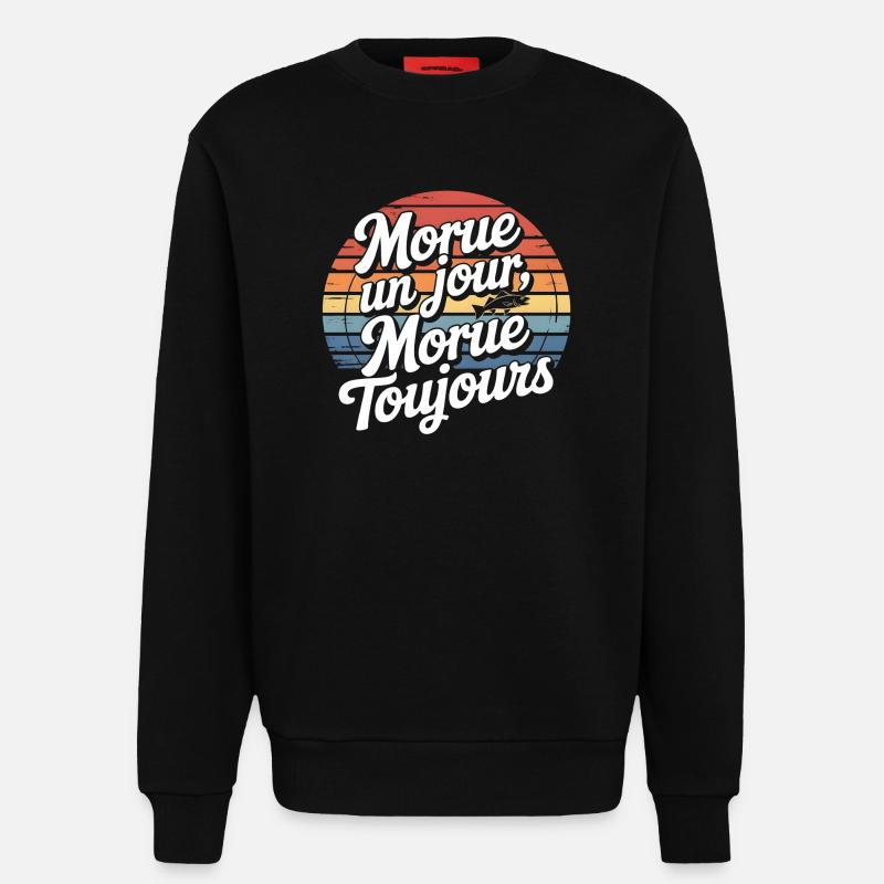 Cod One Day Always - Sweatshirt - made by SPREAD  - SOLID BLACK