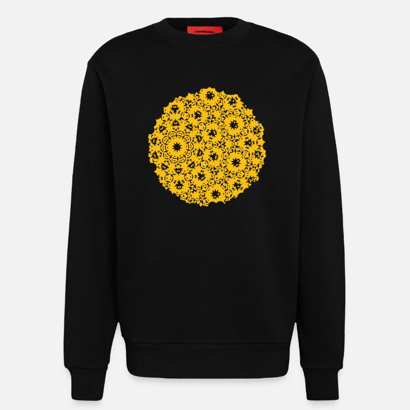 Moon Pattern - Sweatshirt - made by SPREAD  - SOLID BLACK