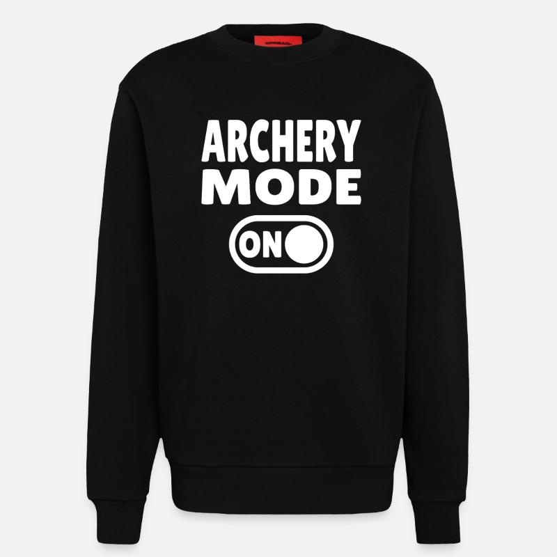 Mode tir à l’arc activé - Sweat bio décontracté fabriqué en UE - SOLID BLACK