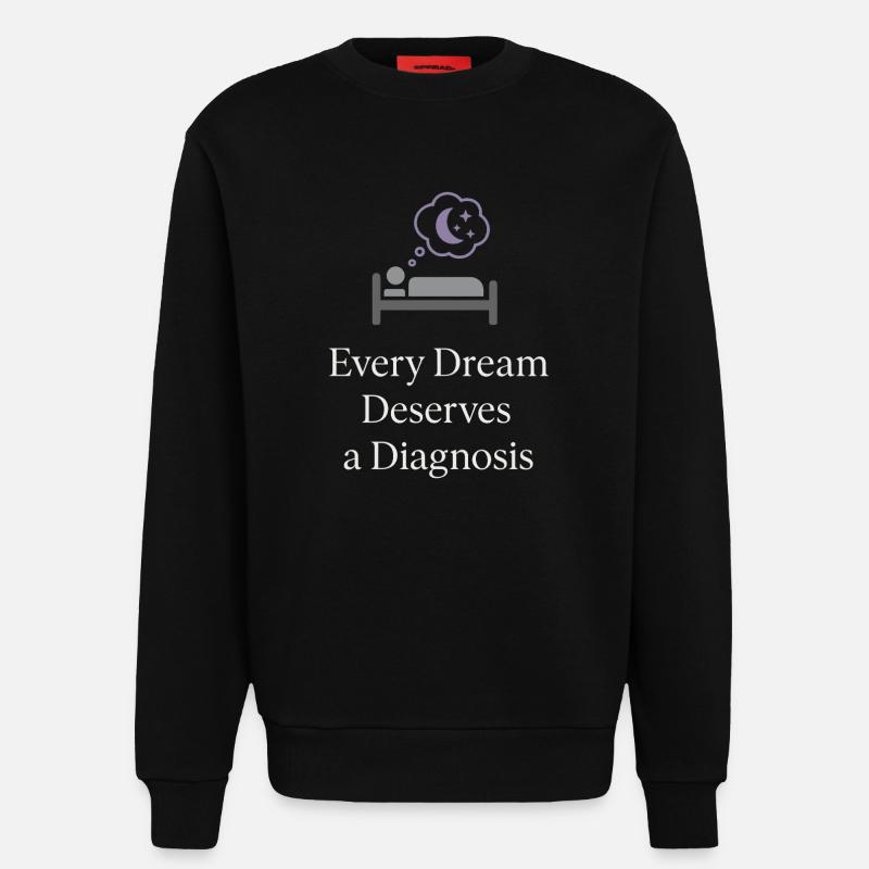 Sleep Technologist Polysomnographic Tech Rpsgt - Sweatshirt - made by SPREAD - SOLID BLACK