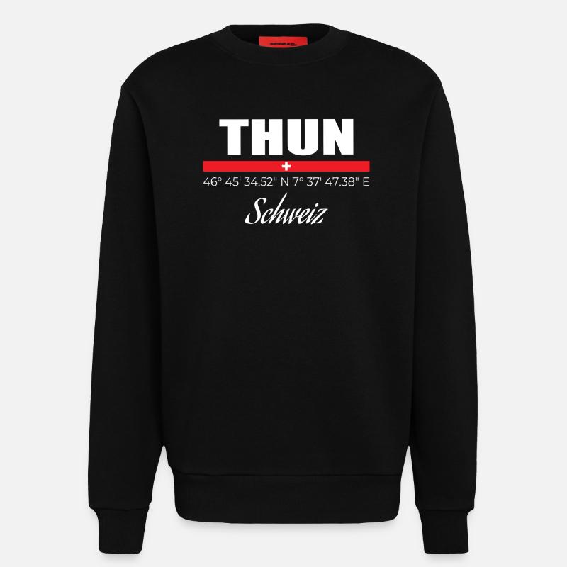 Thun - Sweatshirt - made by SPREAD  - SOLID BLACK