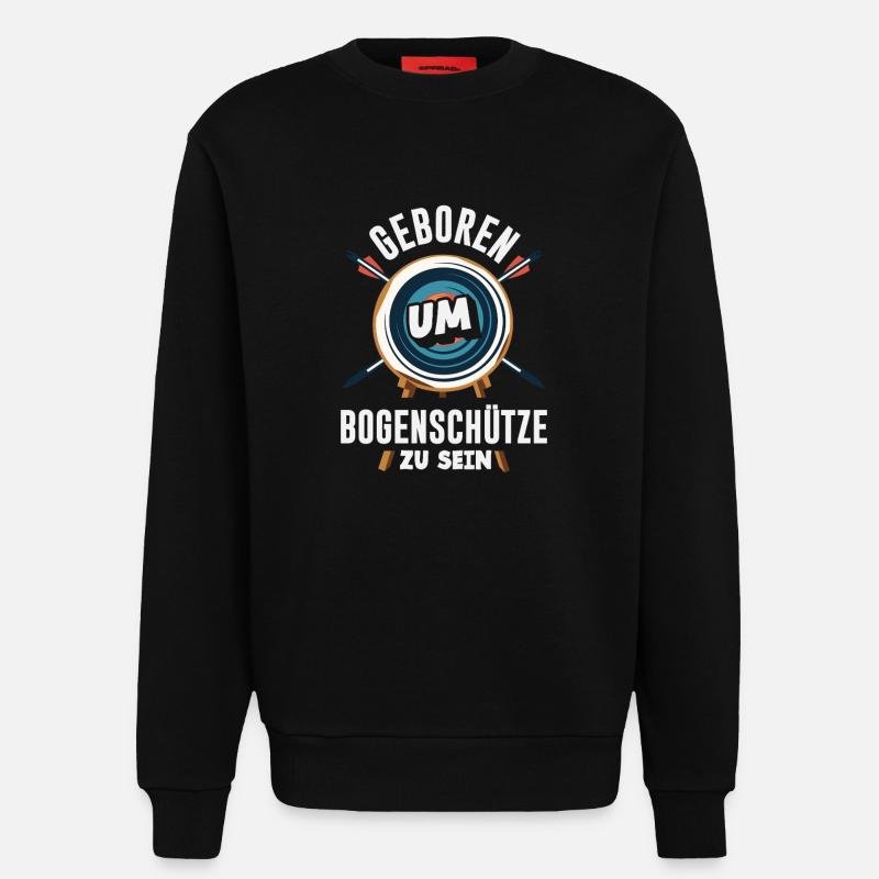 Ich gehe Bogenschießen - Sweatshirt - made by SPREAD  - SOLID BLACK