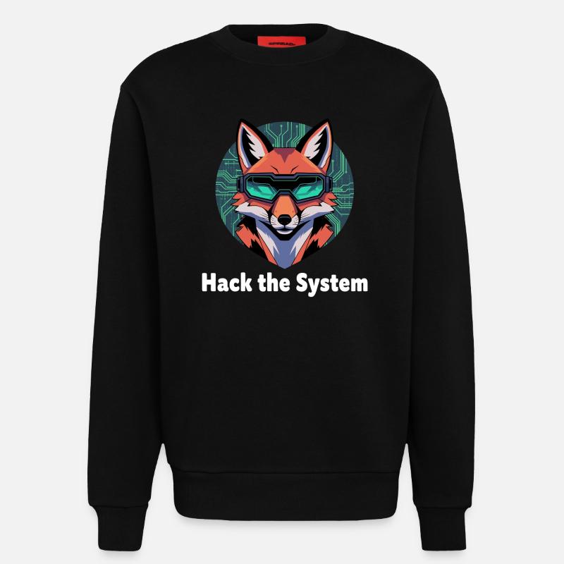 Fox Cyberspace VR Goggles - Sweatshirt - made by SPREAD  - SOLID BLACK