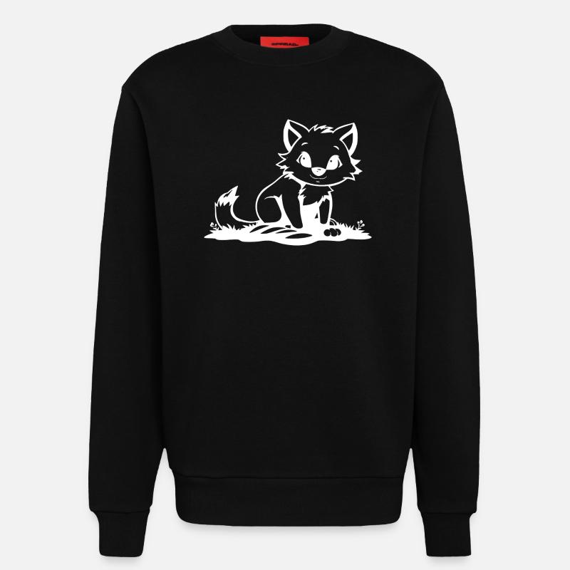 Fuchs - Sweatshirt - made by SPREAD  - SOLID BLACK