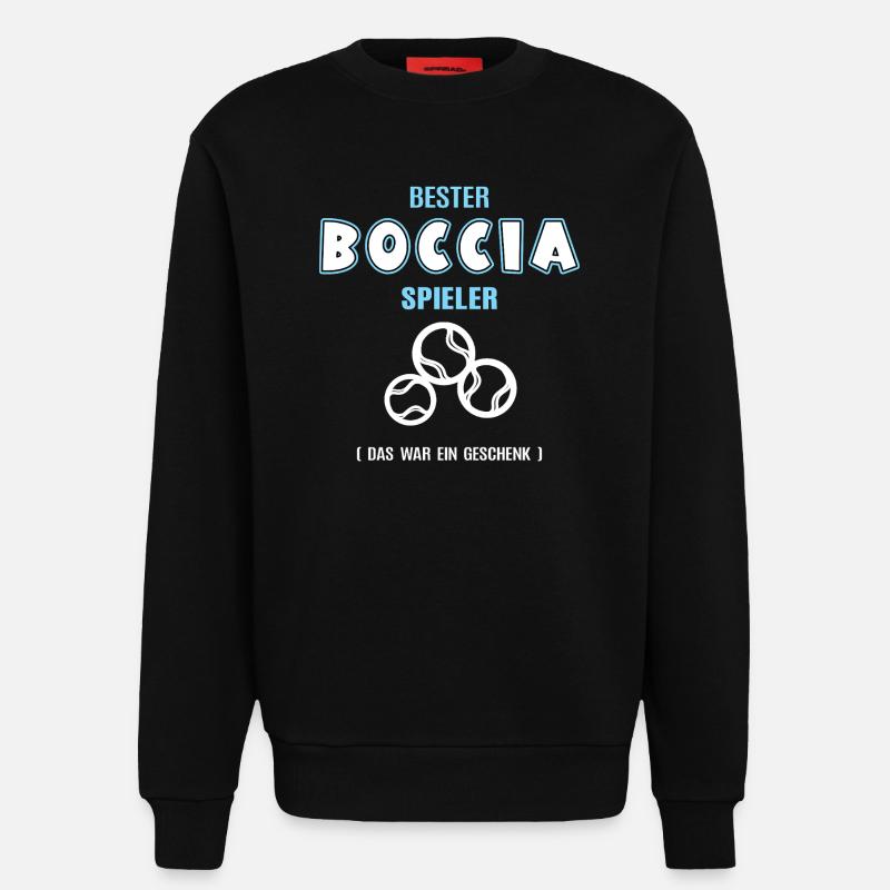 Bester Boccia Spieler Bocciaer Bocciaspieler Boule - Sweatshirt - made by SPREAD  - SOLID BLACK
