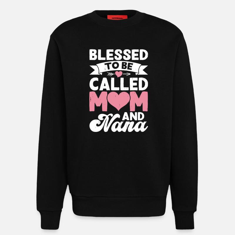 Oma Mama Geschenk Weihnachtsgeschenke Großmutter - Sweatshirt - made by SPREAD - SOLID BLACK