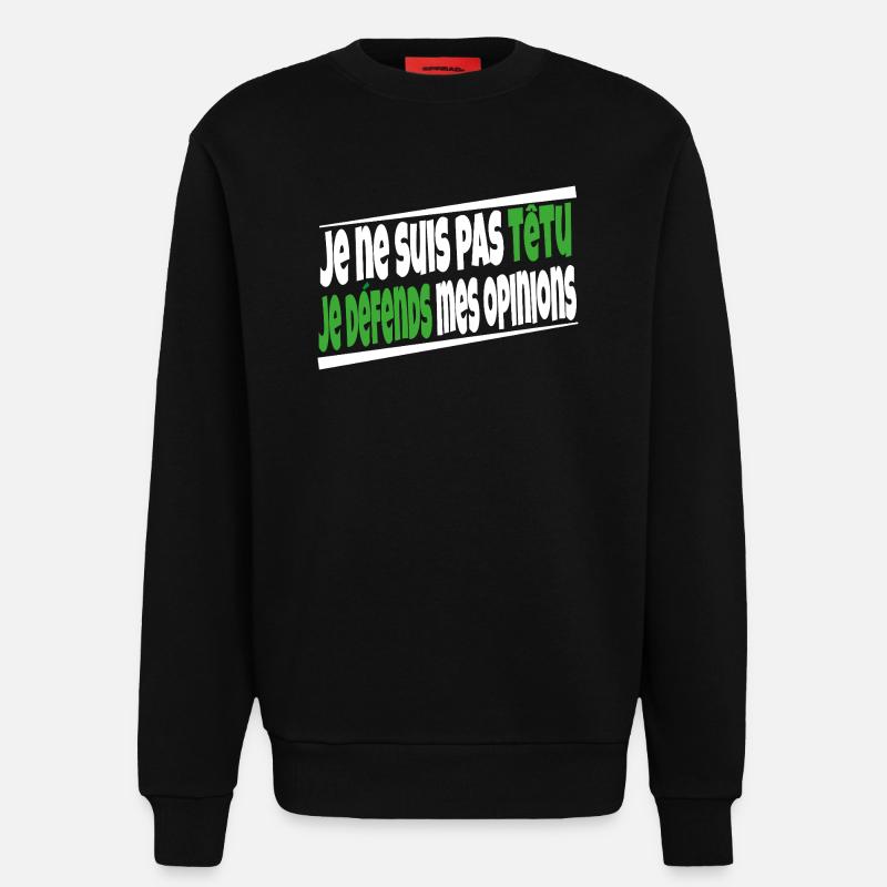 Ich bin nicht stur - Sweatshirt - made by SPREAD  - SOLID BLACK