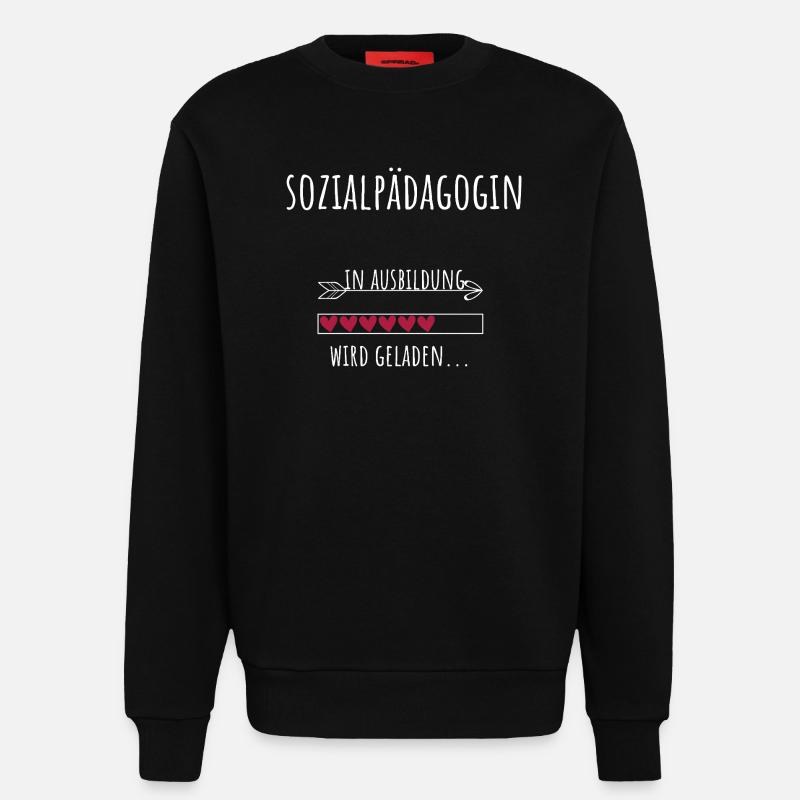Sozialpädagogin Studium Beruf Ausbildung - Sweatshirt - made by SPREAD  - SOLID BLACK
