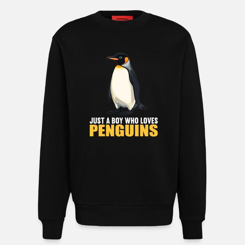 Pinguine Pinguin - Sweatshirt - made by SPREAD - SOLID BLACK
