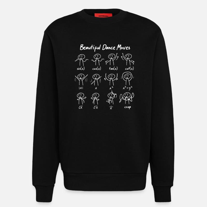 Funny Math Sayings Math Teacher - Sweatshirt - made by SPREAD  - SOLID BLACK