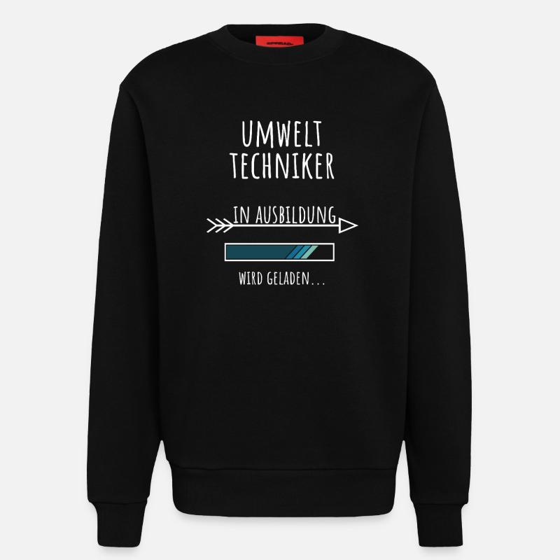 Environmental Technician Studies Occupation Training - Sweatshirt - made by SPREAD - SOLID BLACK