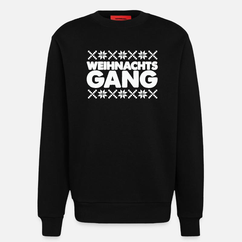 Christmas Aisle Norway Pattern - Sweatshirt - made by SPREAD  - SOLID BLACK