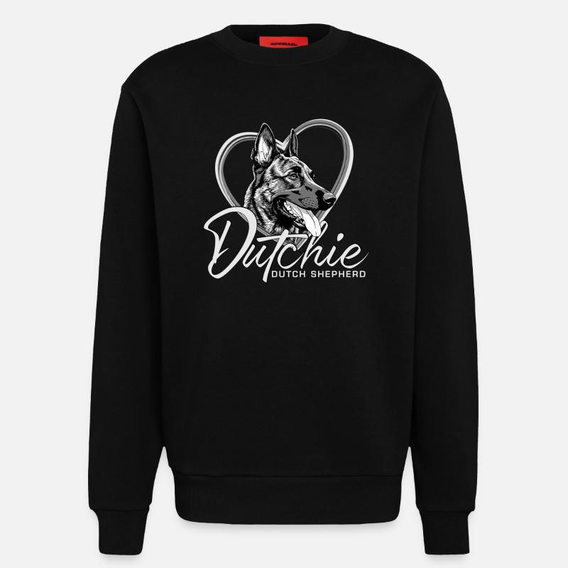 Holländischer Schäferhund - Sweatshirt - made by SPREAD  - SOLID BLACK