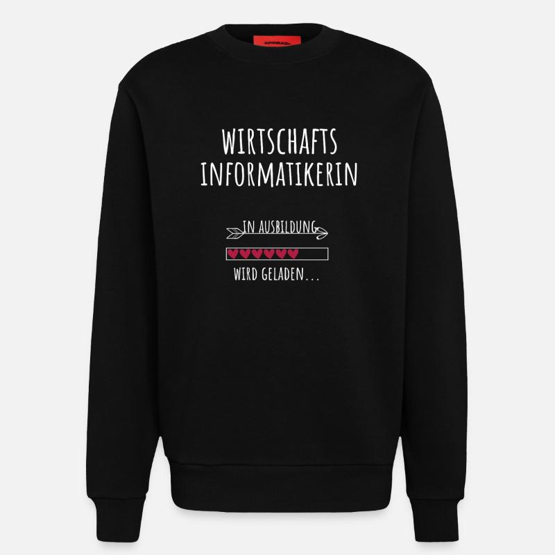 Wirtschaftsinformatikerin Studium Beruf Ausbildung - Sweatshirt - made by SPREAD  - SOLID BLACK