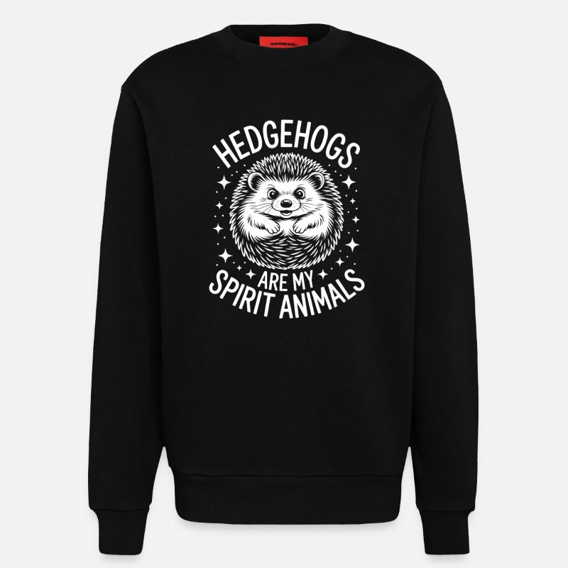 Igel Spruch Lustiges Igel Geschenk - Sweatshirt - made by SPREAD - SOLID BLACK