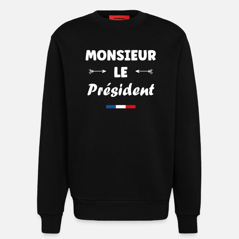 Präsident - Sweatshirt - made by SPREAD - SOLID BLACK