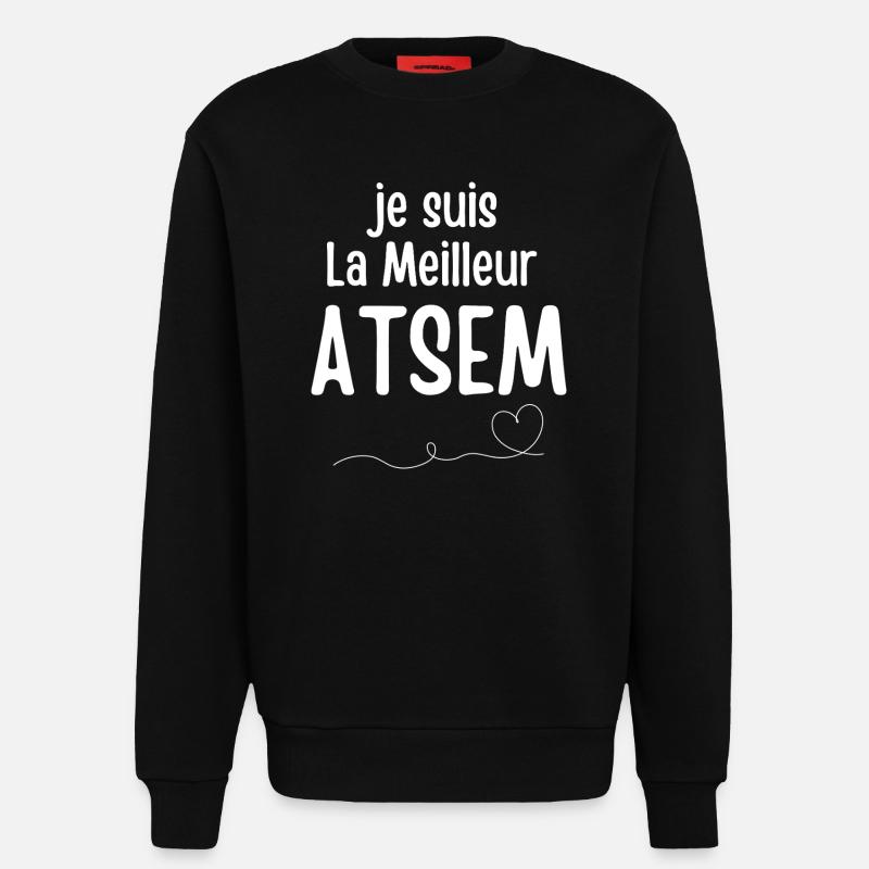 Ich bin der beste ATSEM - Sweatshirt - made by SPREAD - SOLID BLACK