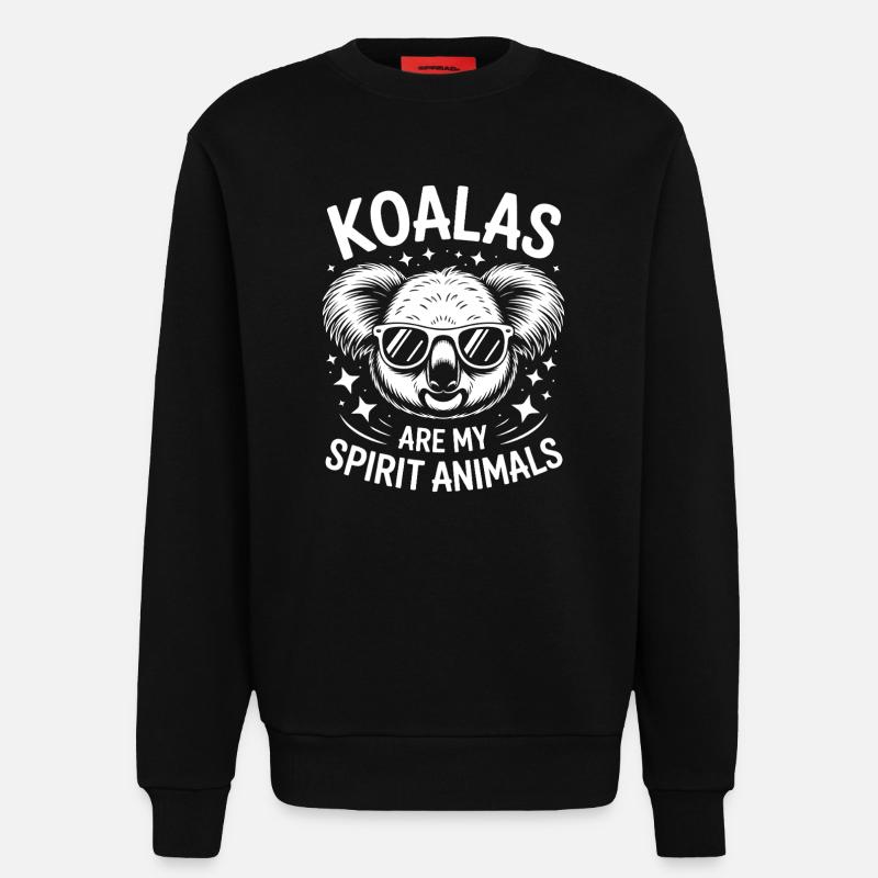 Koala Spruch Koalas Lustiges Koala Geschenk - Sweatshirt - made by SPREAD - SOLID BLACK