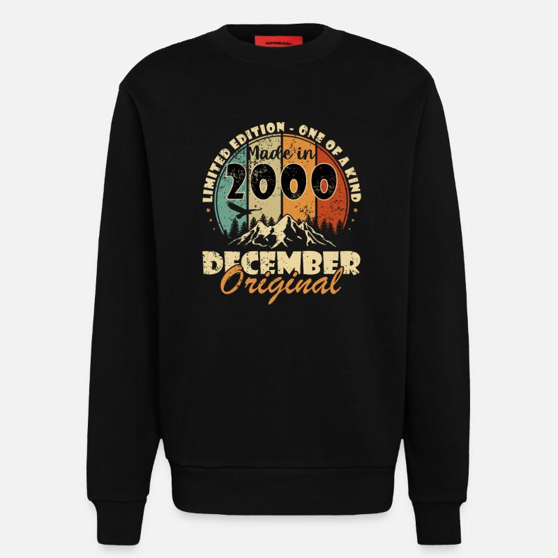 Dezember 2000 Jubiläum 2000 Dezember - Sweatshirt - made by SPREAD - SOLID BLACK