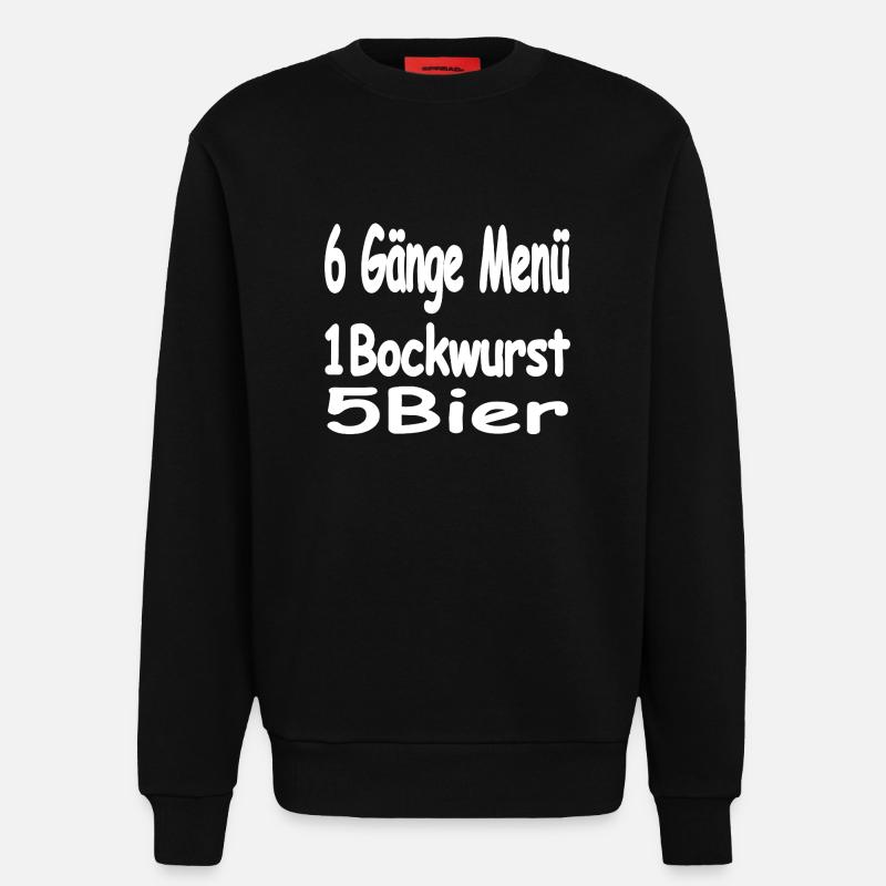 Bier - Sweatshirt - made by SPREAD  - SOLID BLACK