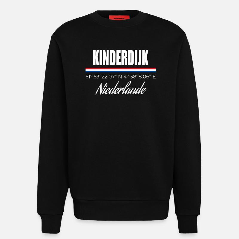 Kinderdijk - Sweatshirt - made by SPREAD  - SOLID BLACK